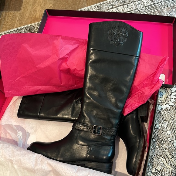 LIKE NEW Vince Camuto Flavian Black Tall, Riding Boots, Size 7.5 - Picture 8 of 8
